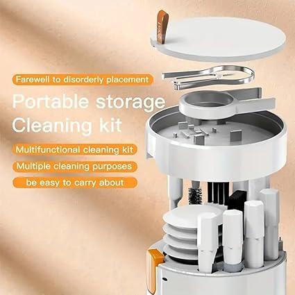 Mobile Cleaning Kit 20-in-1 Multifunctional Electronic Gadgets Cleaning Kit | Cleaning Set for Keyboard, Laptop, AirPods, Phone, Camera, Earbuds, Screen – Tools with Brushes, Spray Bottle, Keycap Puller, Air Blower, Cloth – All-in-One Tech Cleaner Set 2