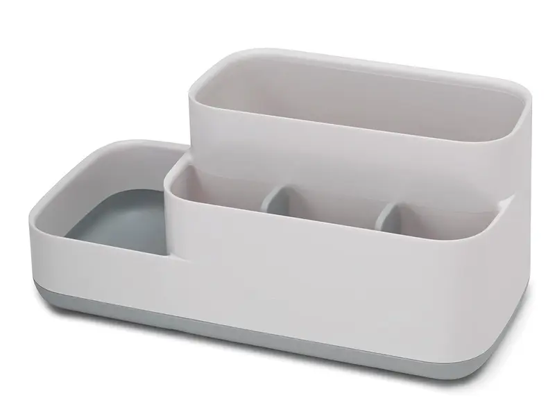 EasyStore Grey/White Bathroom Storage Caddy Organiser for Accessories - Racks 1