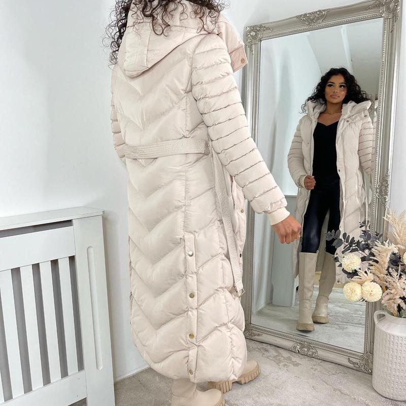 Women's Penelope Longline Coat with Belt, Padded for Comfort - Womenswear, Jackets 3