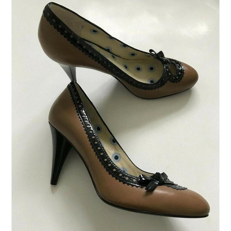 Pre Owned Paul Smith Shoes Women  Brown Leather Court Shoes Size  UK 4 EU 37 2