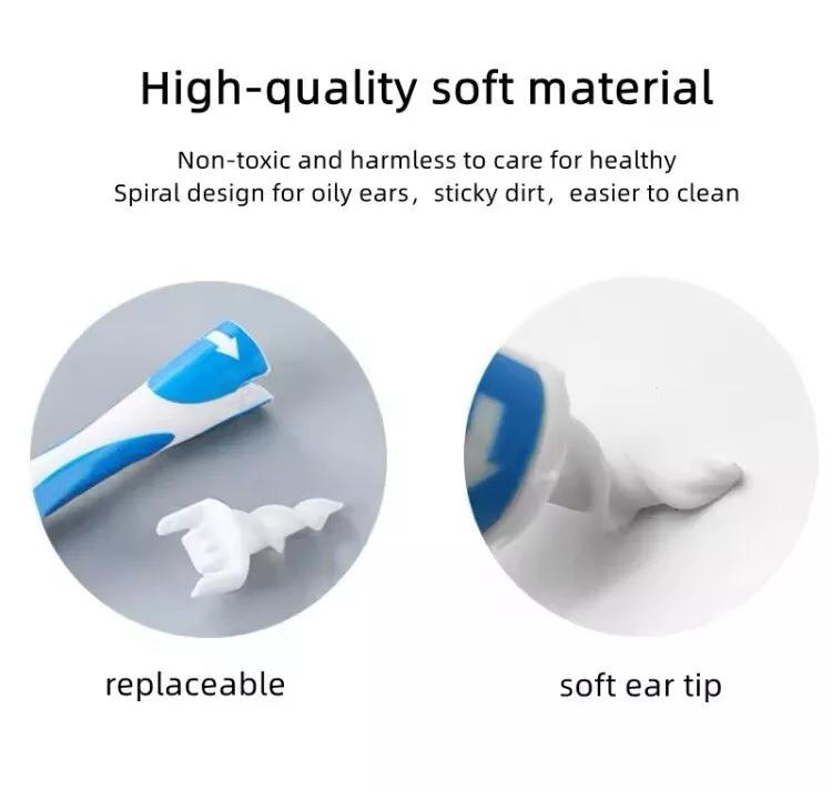 16-Piece Ear Wax Removal Kit, Soft Silicone Spiral Ear Cleaner for Safe and Gentle Earwax Removal, Reusable Ear Cleaning Tool for Kids and Adults, Effective and Non-Invasive Ear Care, Easy-to-Use Spiral Tip for Hygiene and Comfort, Ideal for Family Use 2