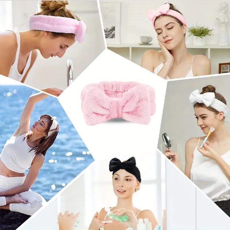 (Gift 2)Super-Soft Coral Fleece Hair Band - Quick-Dry Sports Face Wash & Makeup Spa - Solid Color, Stylish Headband for All-Day Comfort - One-Size-Fits-All Hair Accessories 7