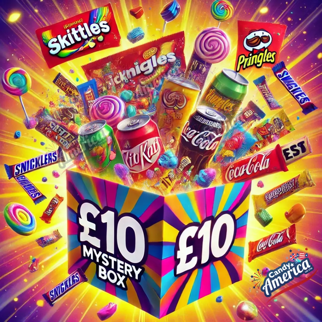 £10 International Mystery Box (Candy, Chocolate, Snacks, Drinks)