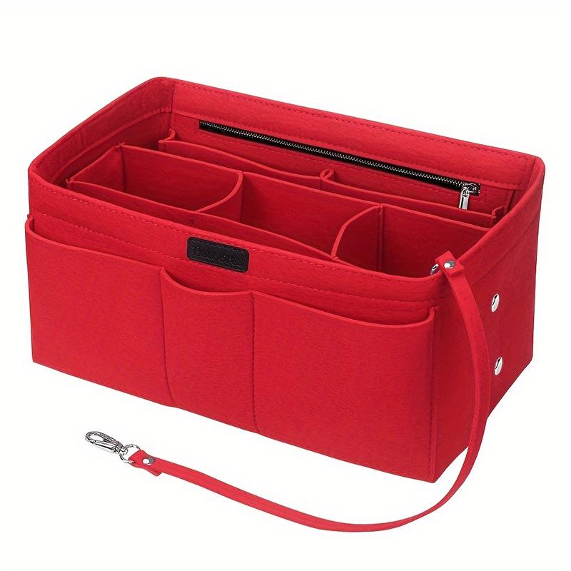 Product Introduction of Premium Foldable Felt Bag Organizer - Multi Pocket Insert for Effortless Storage - Portable Cosmetic Makeup Bag, Ideal for Handbags, Totes, and Purses - Durable, Stylish, and Space-Saving Solution 2