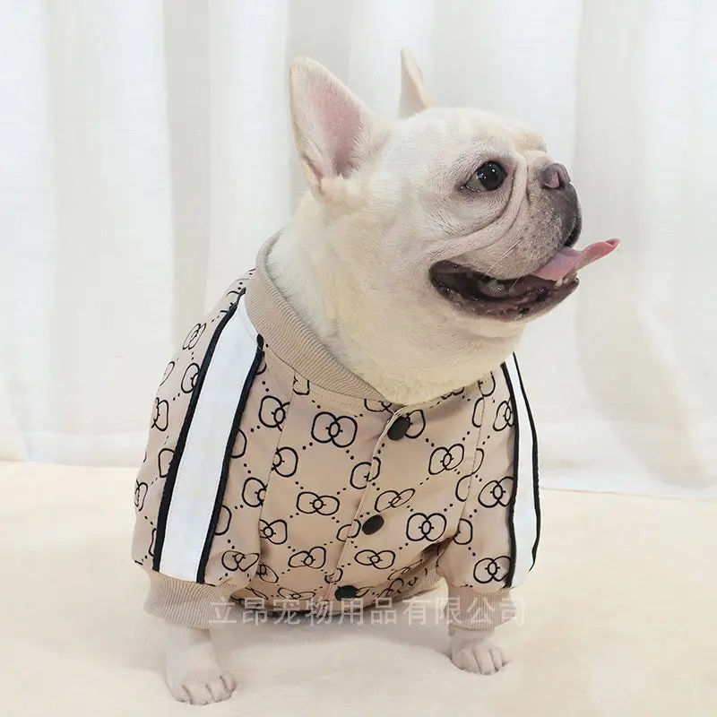 Fadou Clothes Jacket Autumn And Winter New Raglan Sleeve Coat Dog Clothes Fat Dog Bulldog Pug Winter