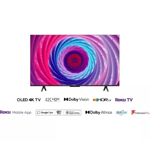 TCL QLED 4K Roku TV 55" Smart Ultra HD HDR 55RC650K with Dolby Vision and Freeview Play smart  tv 2