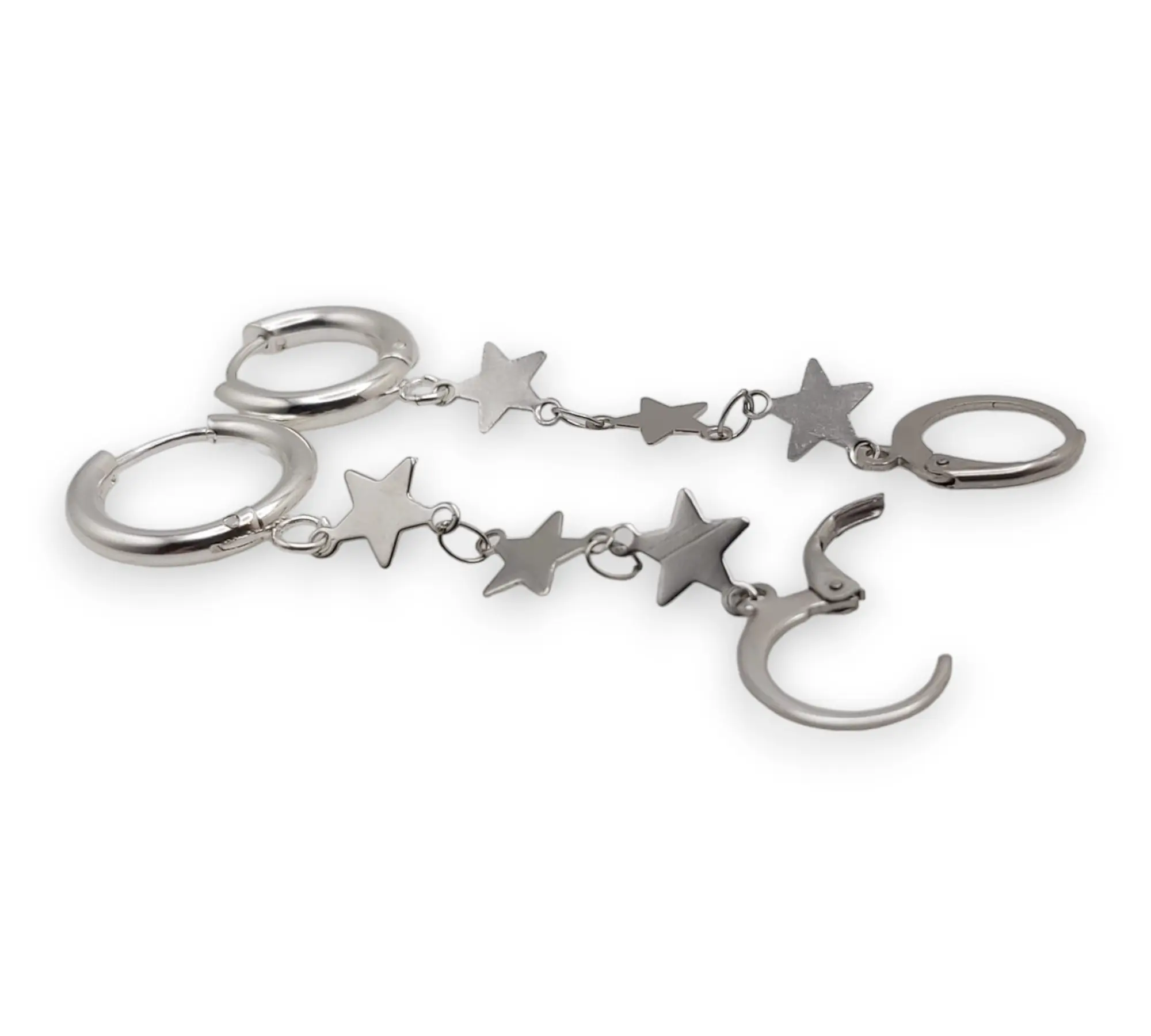 Star Single Chain EarLinks Earplug Earrings