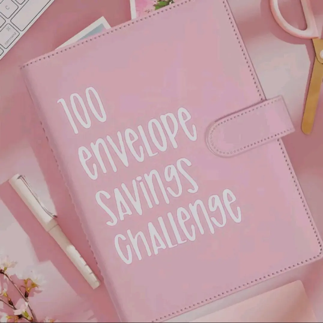 Wallet PU Notebook Planner Cash Organiser Envelope - A6 Budget Binder Money Saving
