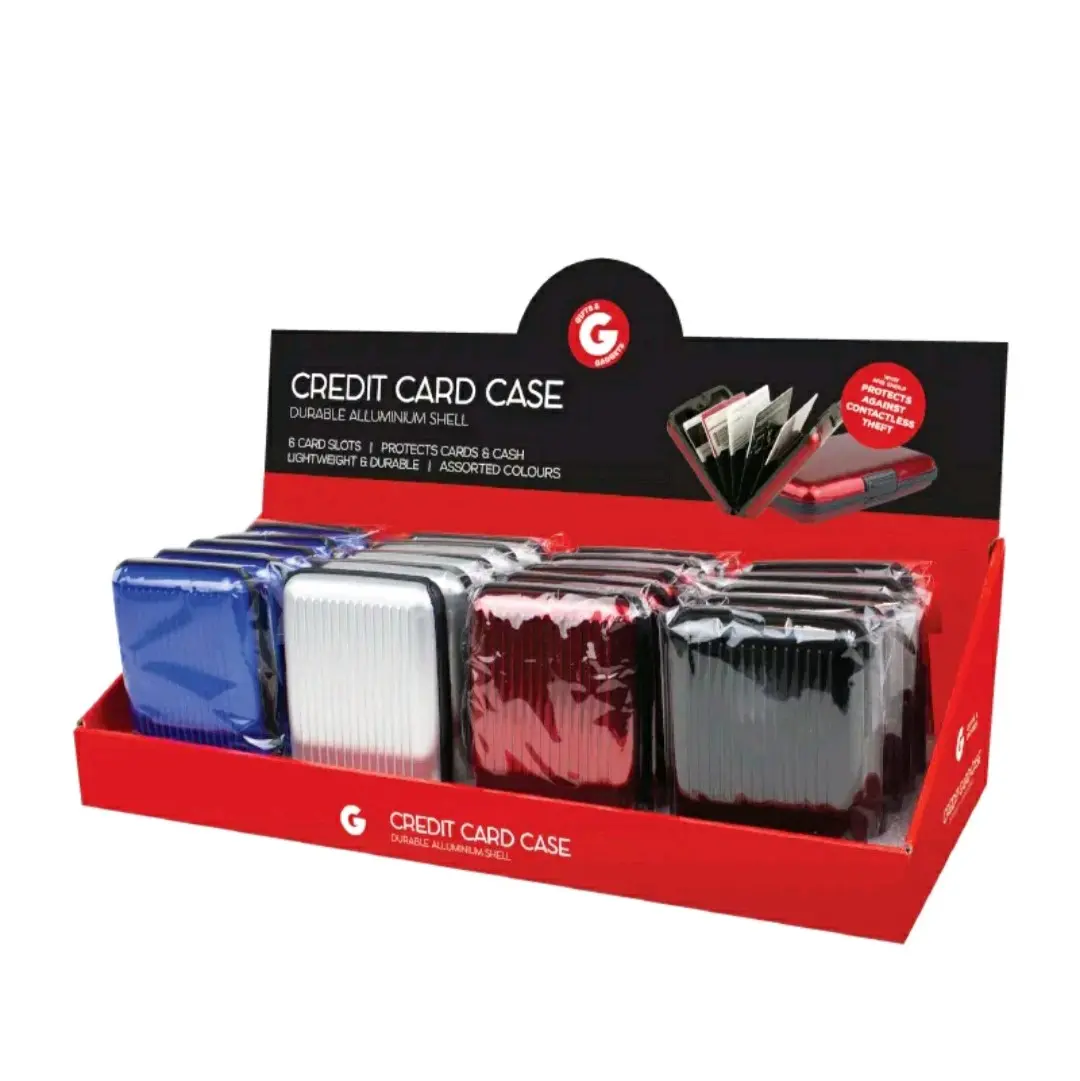 Aluminium Credit Card Case With PDQ Card Holder Short Wallet