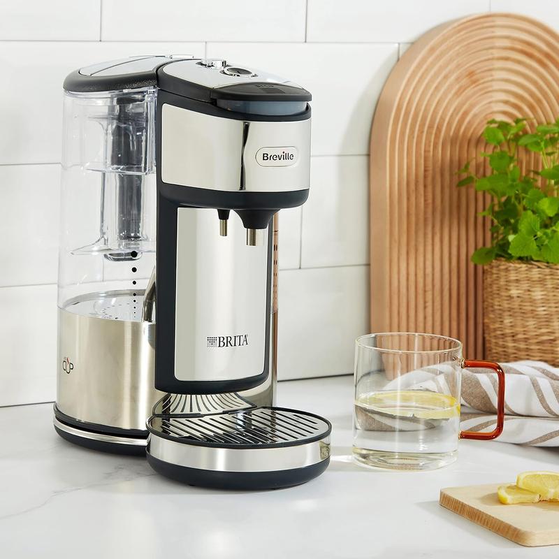 Breville BRITA HotCup Hot Water Dispenser | Integrated Water Filter | 1.8L with 3kW Fast Boil & Variable Dispense | Energy-efficient use | Stainless Steel [VKJ367], Silver/Black 8
