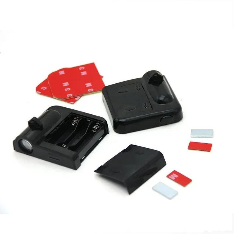 2PCS Wireless Led Car Door Welcome Laser Projector Logo Ghost Shadow Night Light Courtesy Lamp kit for All Car 3