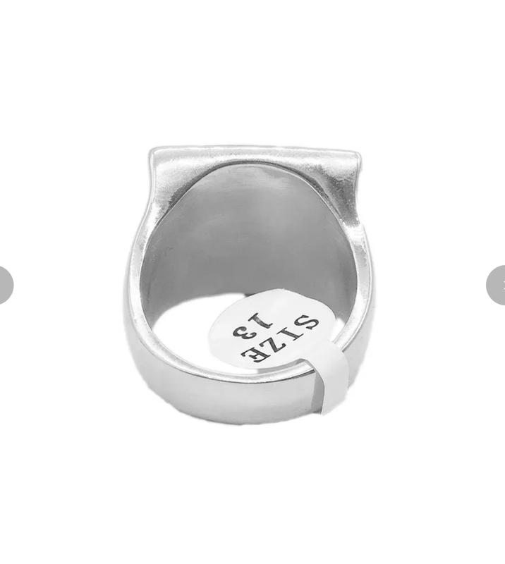 Men's Gold Pyramid Ring with Excellent Cut - for Men 8