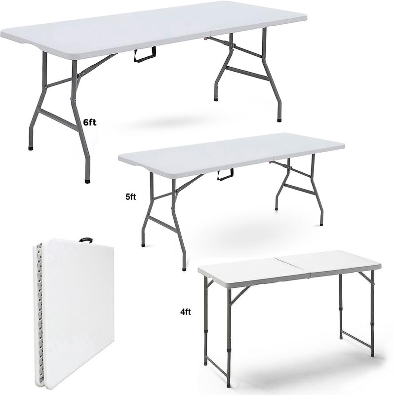 Catering Camping Heavy Duty Folding Trestle Table Picnic BBQ Party 4ft 5ft & 6ft 0