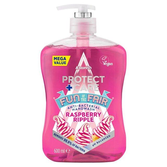 ASTONISH PROTECT + Care Raspberry Ripple Anti-Bacterial Hand Wash 600ml 0