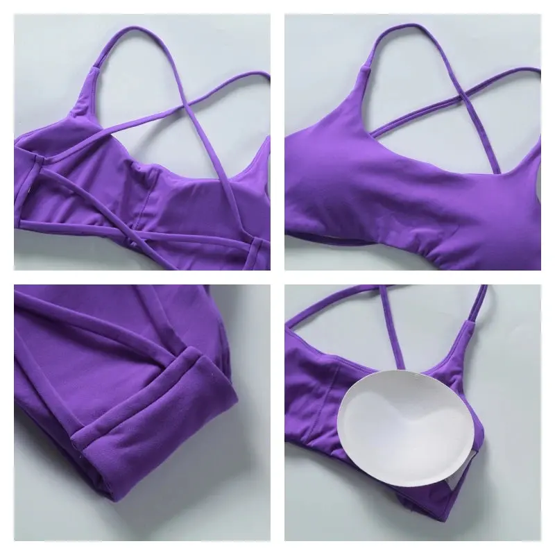 Women's Super Soft Cross Back Sports Bra 5