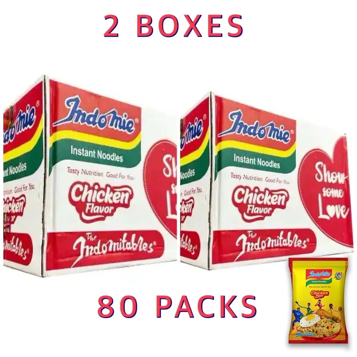 Indomie Noodles Chicken Flavor 80packs