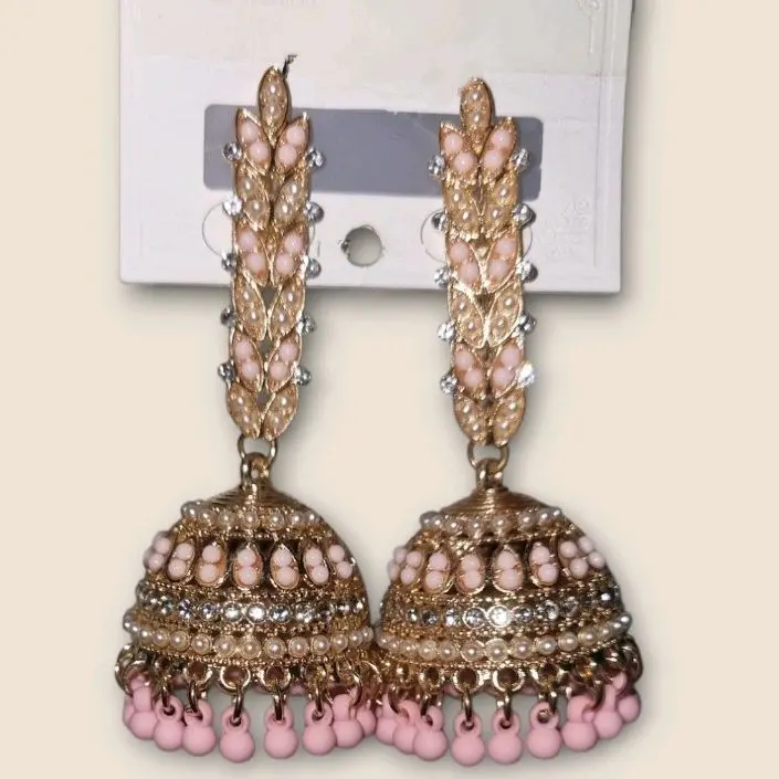 Jhumka earrings for women in red, blue, pink and multicoloured - Indian/Pakistani jewelry