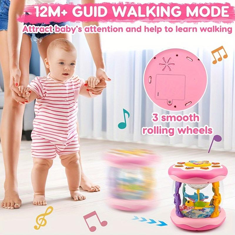 Product Introduction of 1PCS Baby Toys 6 to 12 Months Ocean Projector Light Up Musical for 12-18 Crawling Learning Tummy Time 1 2 3 Year Old Infant Girls Gifts Halloween Gift Christmas Gift(Random accessory color) 2