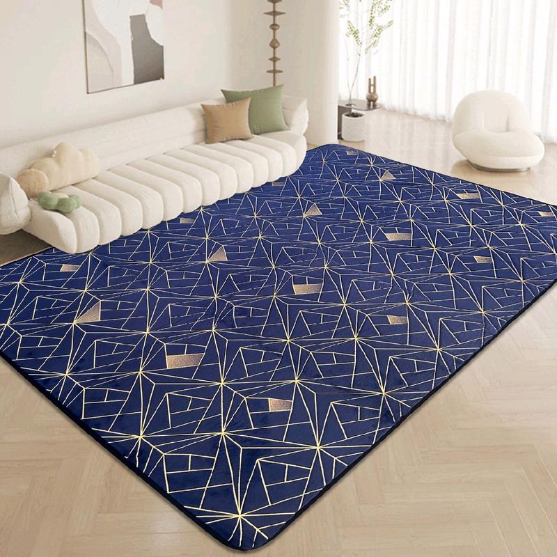LUXURY NON SLIP MACHINE WASHABLE STAR MARBLE EFFECT RUGS 90X190CM 160X230CM 2