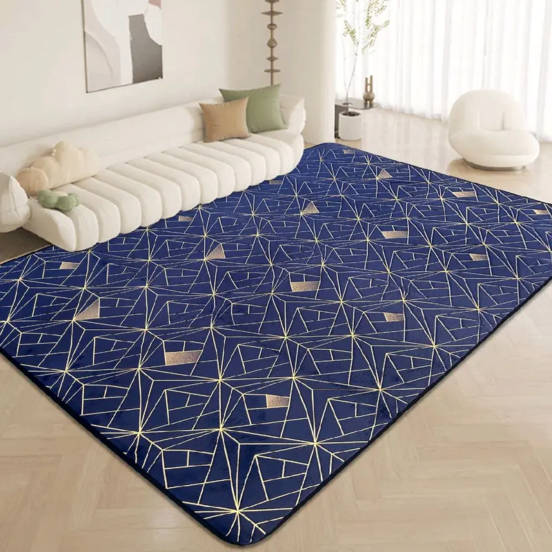 LUXURY NON SLIP MACHINE WASHABLE STAR MARBLE EFFECT RUGS 90X190CM 160X230CM 2