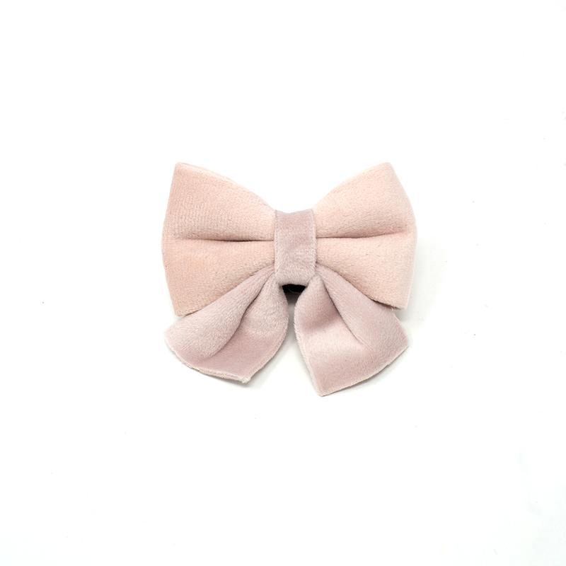 Pure Peony - Pink Velvet Sailor Bow Tie 0