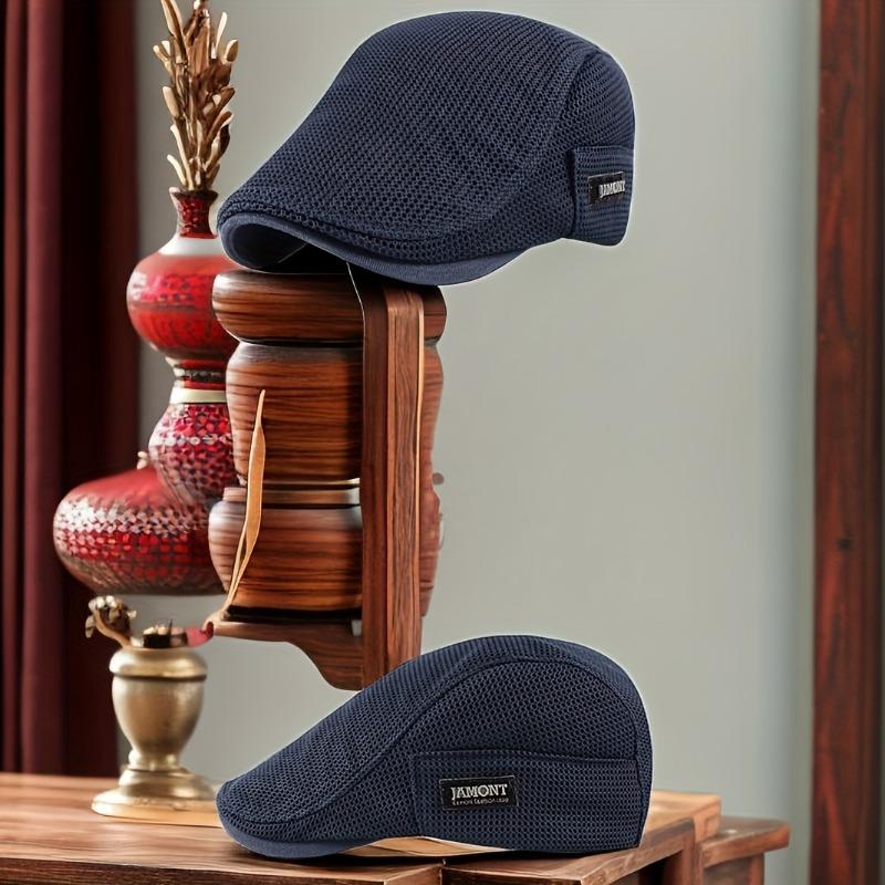 [Durable Weave] Breathable Mesh Beret for Men and Women - Lightweight, Sun Protection, Solid Color, Polyester, Ideal for Easter 6