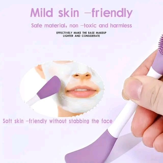Silicon Fasical Cleaning and Masking Applicator for Skincare Comfort 4