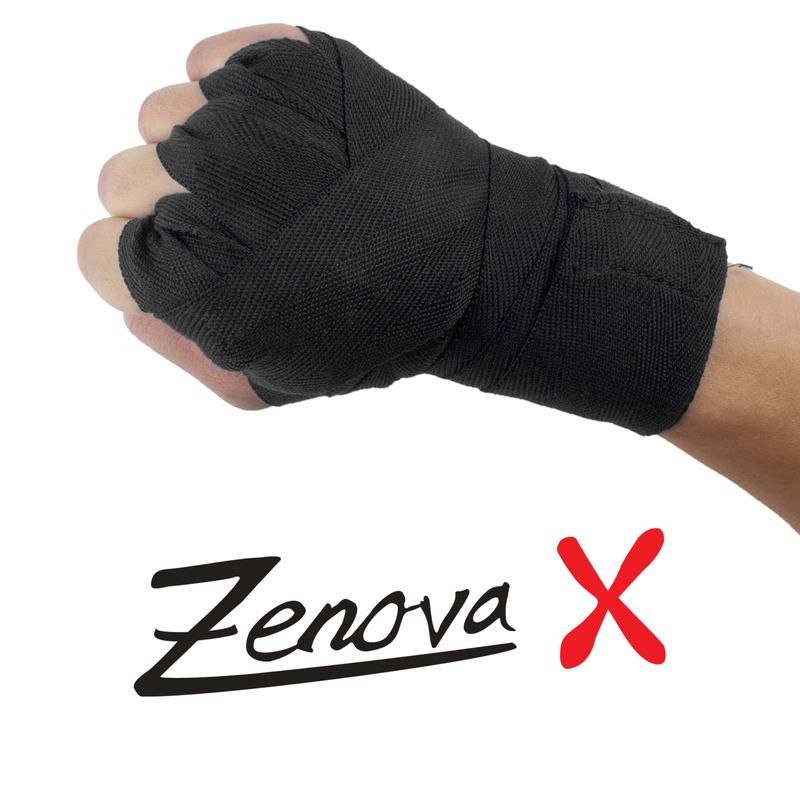 ZENOVA X Boxing Wraps, Elasticated Wraps For Boxing, Martial Arts Hand Wraps, Men & Women Boxing Hand Wraps, MMA, Muay, Thai, Kickboxing, Punching Bag Training Hand Wraps Boxing, Boxing Equipment adults all seasons sports gloves 5