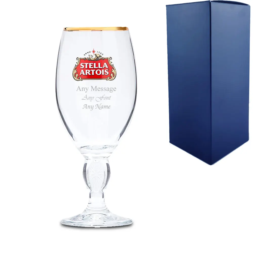 Personalised Engraved Stella Pint Beer Glass 20oz | Gifts For Men, Custom Beer Glasses, Beer Lover Gifts, 18th 21st 30th 40th 50th Birthday Gifts, Retirement Gift