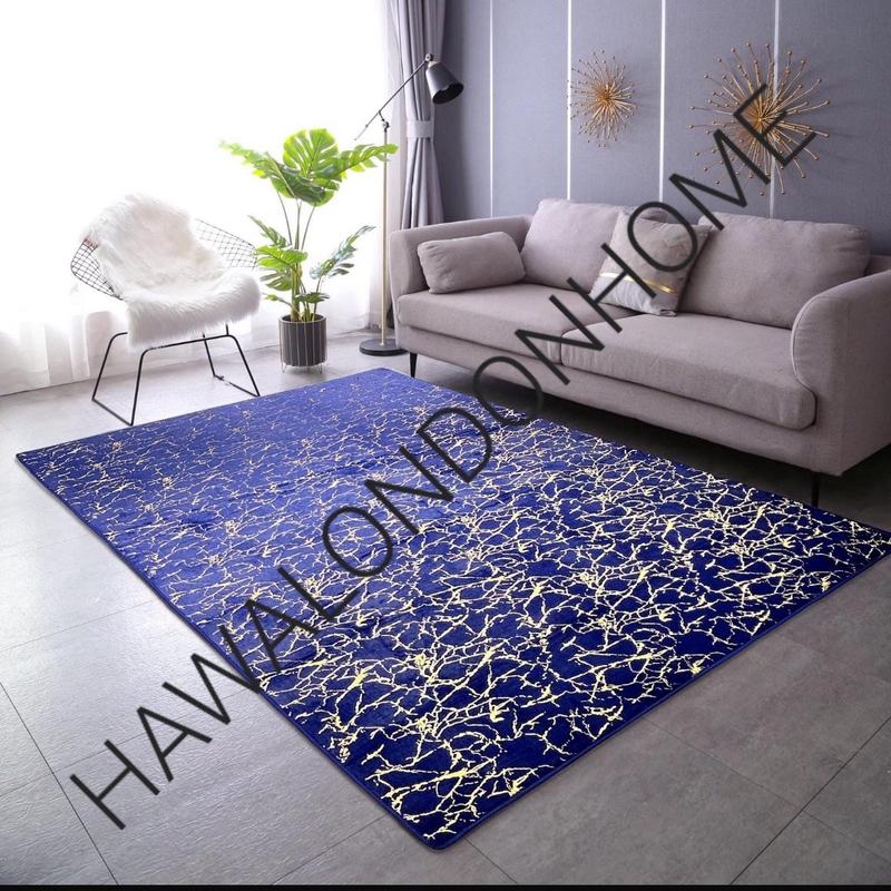 LUXURY NON SLIP MACHINE WASHABLE MARBLE EFFECT RUGS 90X190CM 160X230CM 190X270CM 8