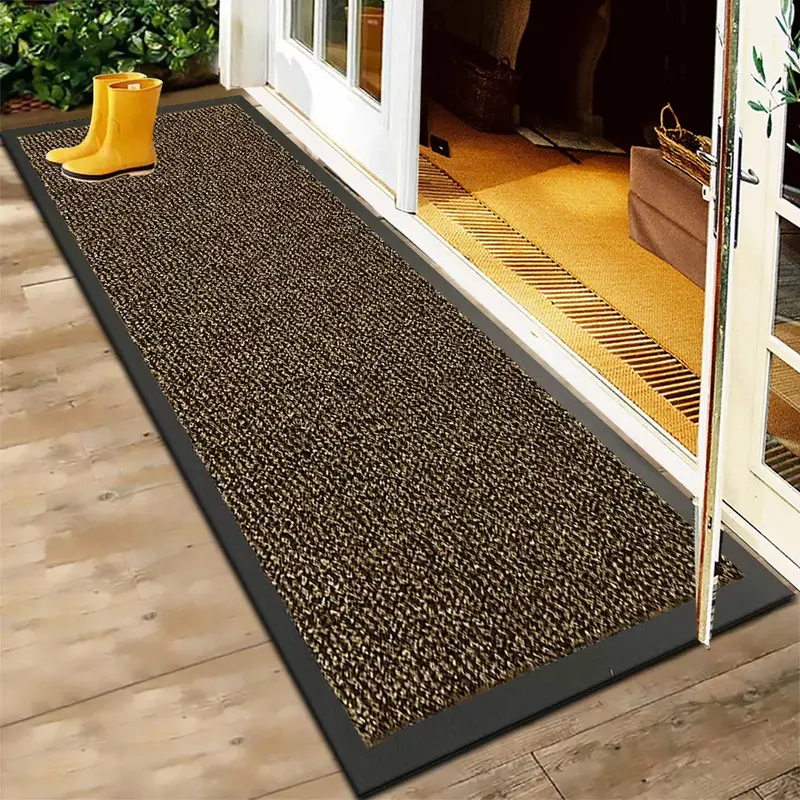 Heavy Duty Rubber Barrier Mat Non Slip Hall Hallway Kitchen Runner Rug Door   safety  mat entryway  mat 0