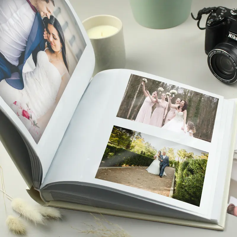 Personalised Photo Album with Your Own Image and Custom Message - Holds Up to 120 6x4 Photos - Decor, Cover 6