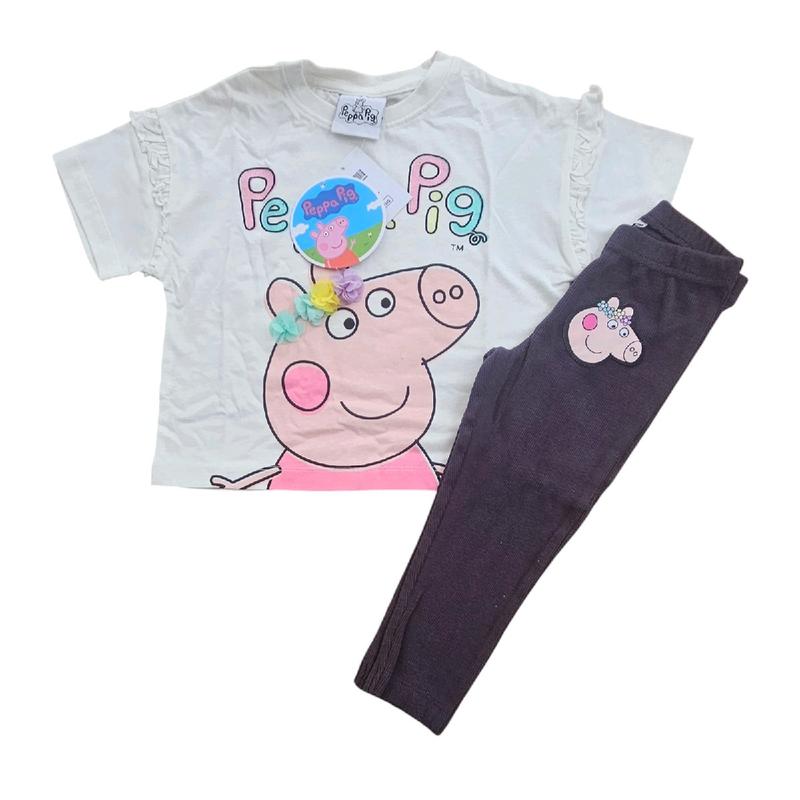 Girls outfit and jumper hooded pink pig kids 2 clothes 2