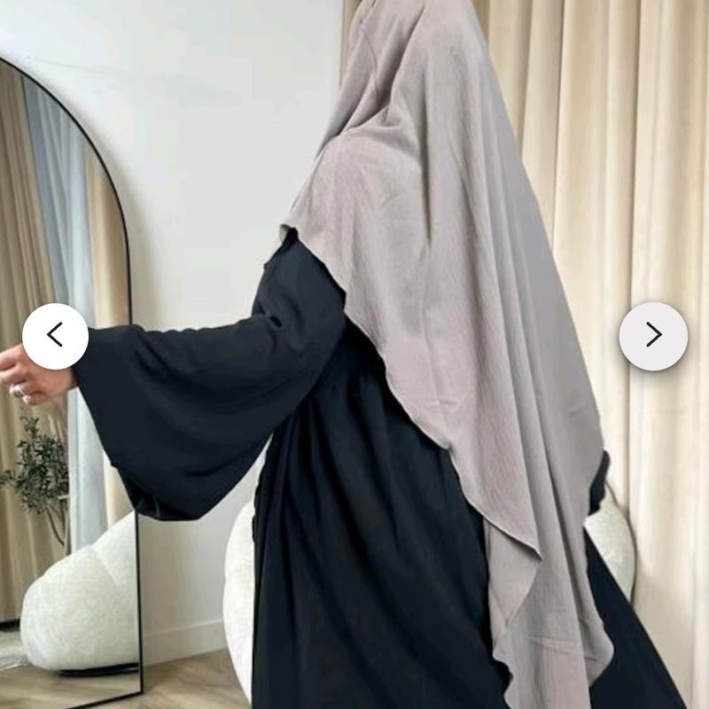 Khimar 2 way tie. Comfy material. Nidda Material 3