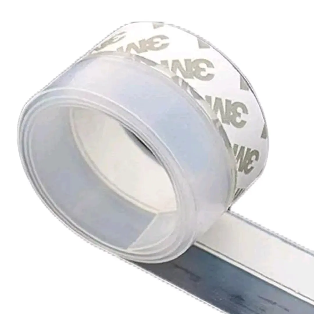 6x Silicone Door Bottom Seal Strip Tape, 3.5 × 500 cm Transparent Weather Stripping for Waterproof, Windproof, Dust Proof, Weatherproof, Soundproof, Insects Proof