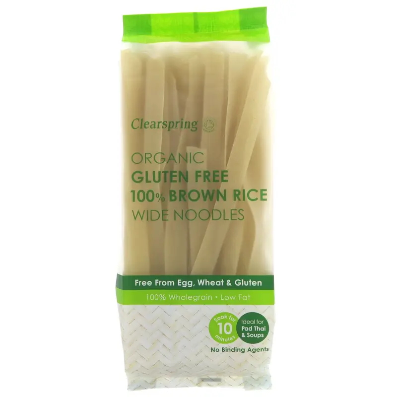 Clearspring | Brown Rice Wide Noodles - Gf | 200g 0