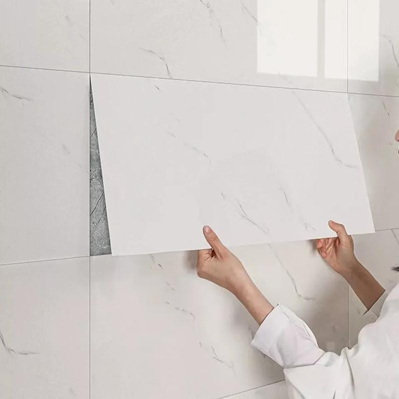 Product Introduction of 12X PVC Marble Tiles Wall Sticker Self-Adhesive Stick On Kitchen Bathroom Decor panels 16