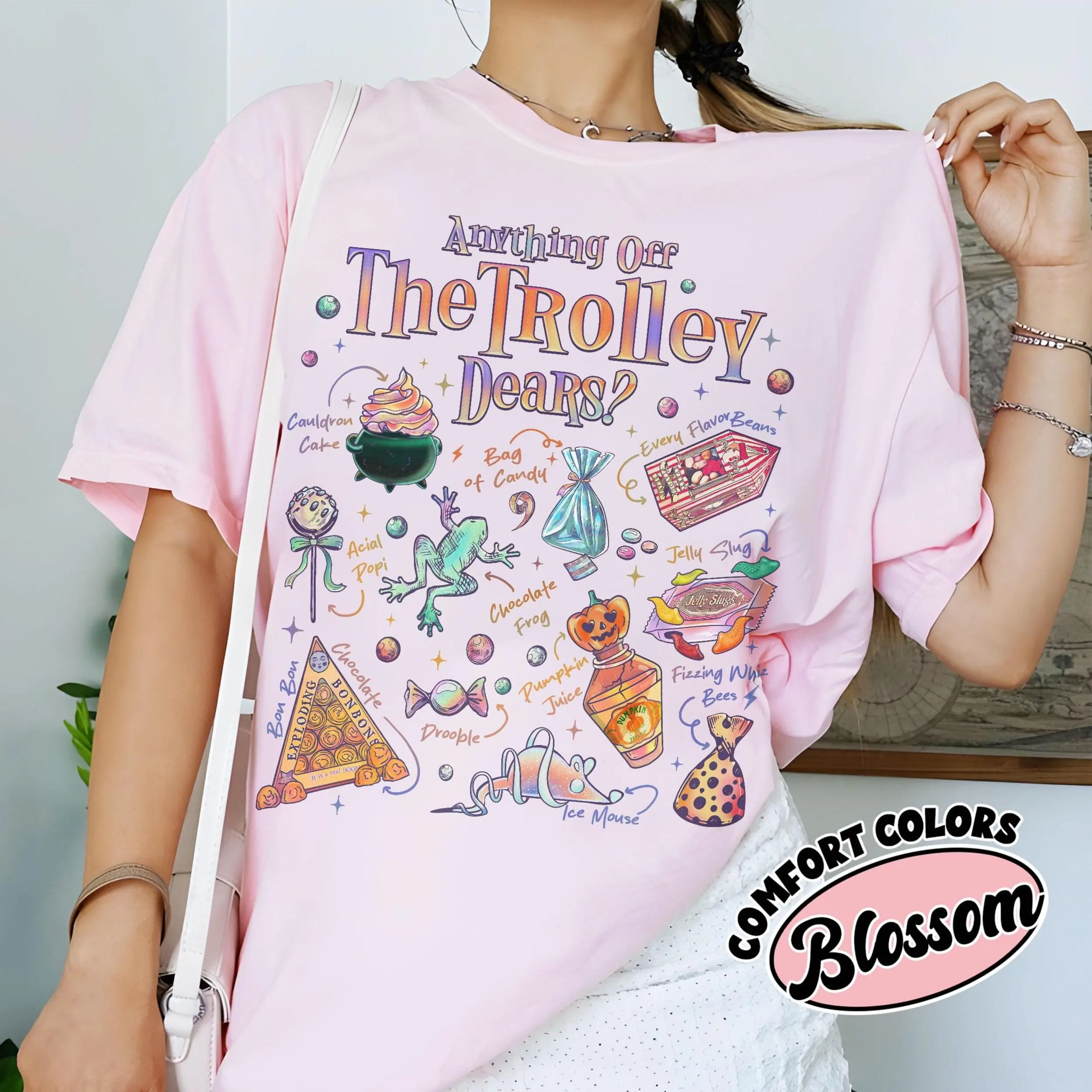 Anything Off The Trolley Dear Harry Potter Shirt, Magic Candy Tee, Magical School Shirt, Wizarding Snacking TShirt, HP Inspired