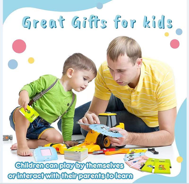 Talking Flash Cards Toy for Children and Toddlers (224 words), Words Sensory Preschool Toy for Speech Therapy & Early Communication for kids, Interactive & Educational Learning Toys 5