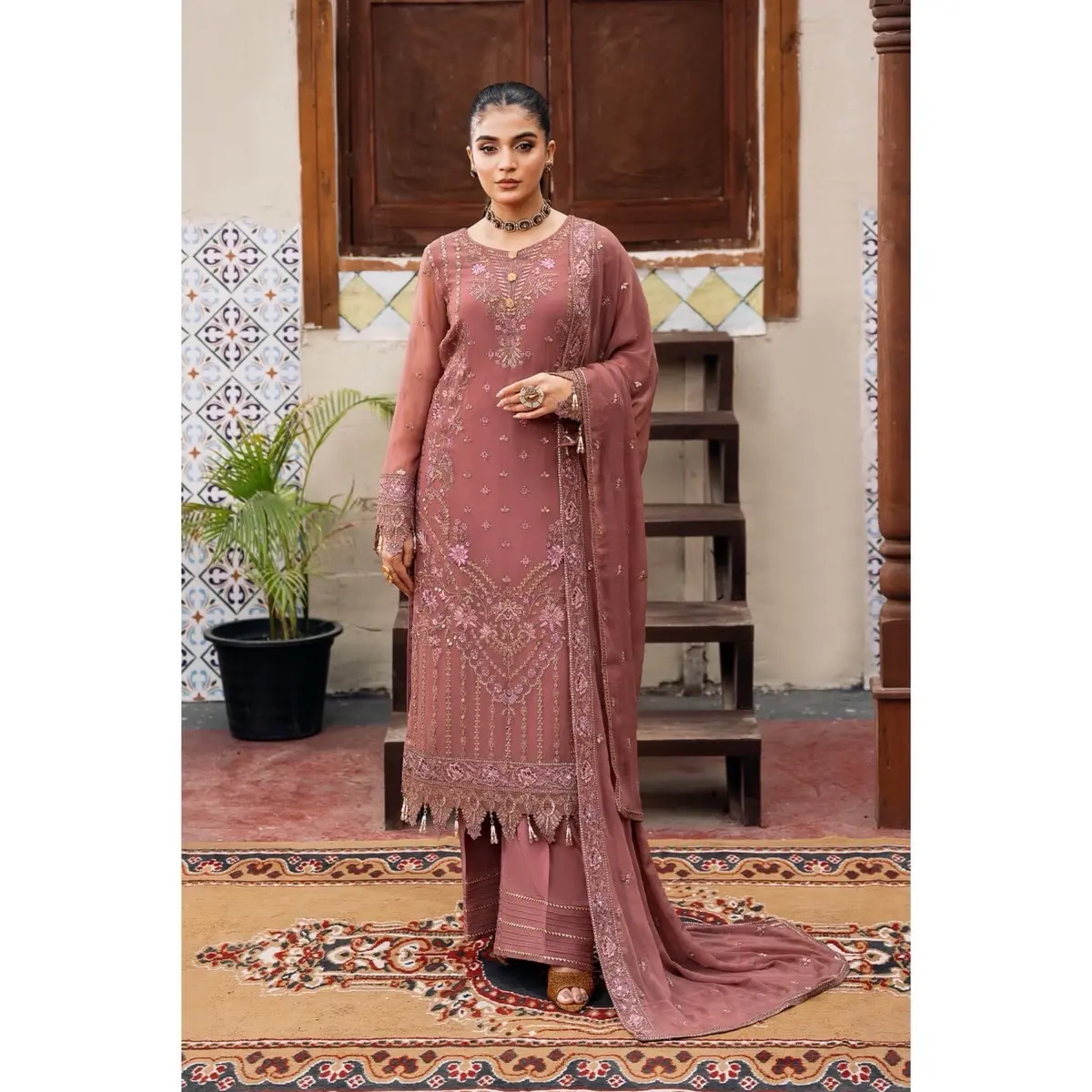 PARNOOR (I-216) BY IMROZIA’S PREMIUM FROM LATEST (SITARAH LUXURY CHIFFON COLLECTION’24)  PAKISTANI DESIGNER ORIGINAL WEDDING WEAR/ PARTY WEAR