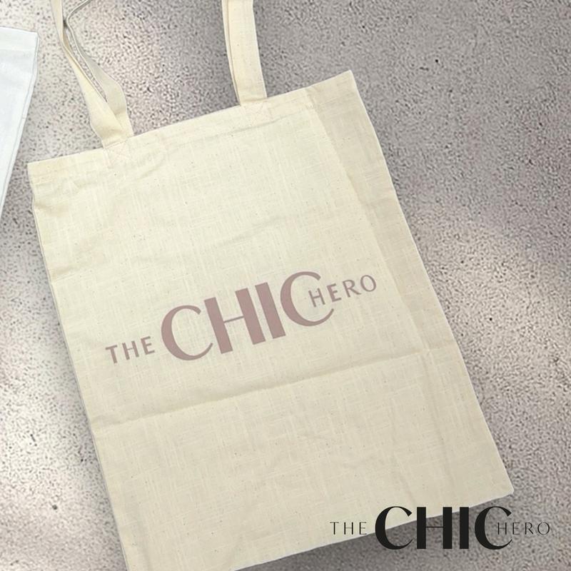 ChicHero Environment-Friendly Reusable Cotton Shoulder Flat Tote Bag 4