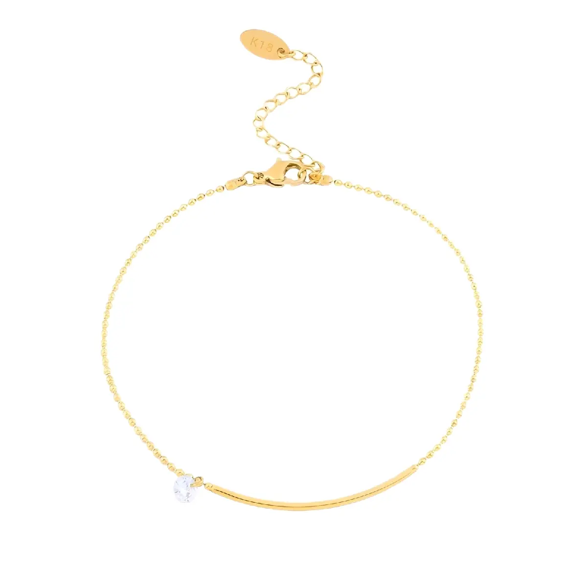 Gold-Plated Stainless Steel Anklet for Women - Durable and Hypoallergenic