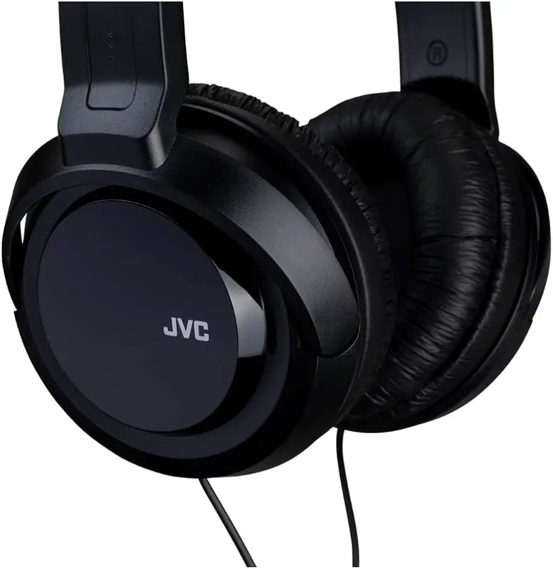 JVC HARX330 Full-Size Over-Ear Stereo Headphones - Black with 2.5M Cord for DJ Audio Earphones Noise Cancellation 2