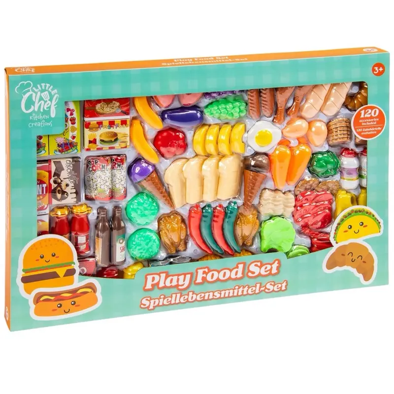 Kitchen Corner 120 Piece Food Play Set Kids 1