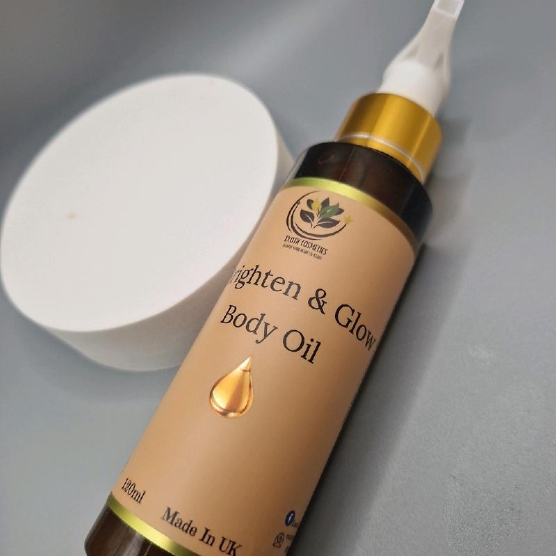 Exotic Cosmetics Brighten and Glow Body Oil Lightweight Aloe Body Care dry 4