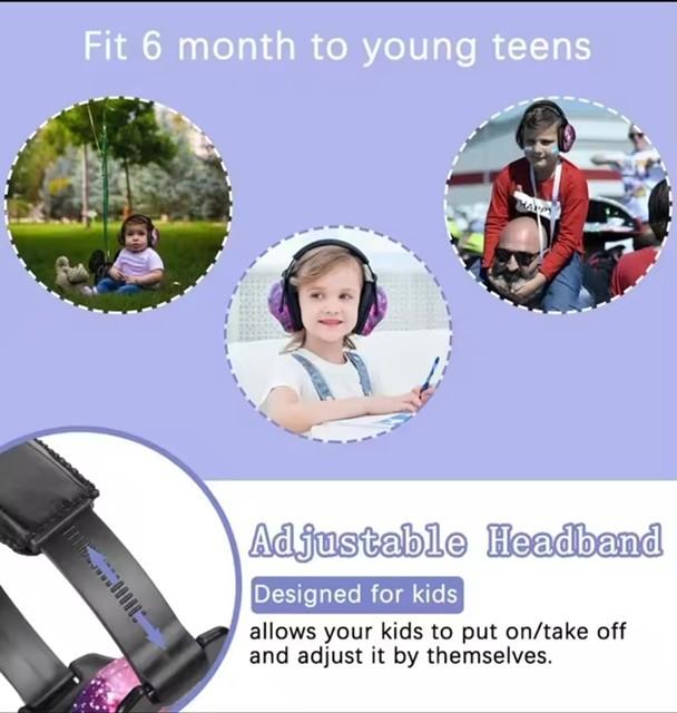 Ear Defenders for Kids - Noise cancelling ear protection with extra thick soft foam - Super comfortable - Starry Sky 5
