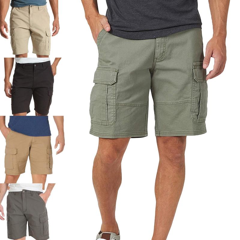 WRANGLER Mens Cargo Combat Twill Shorts Relaxed Fit Shorts Cotton Work Pants Size 28-54 Fabric Menswear Pocket 0