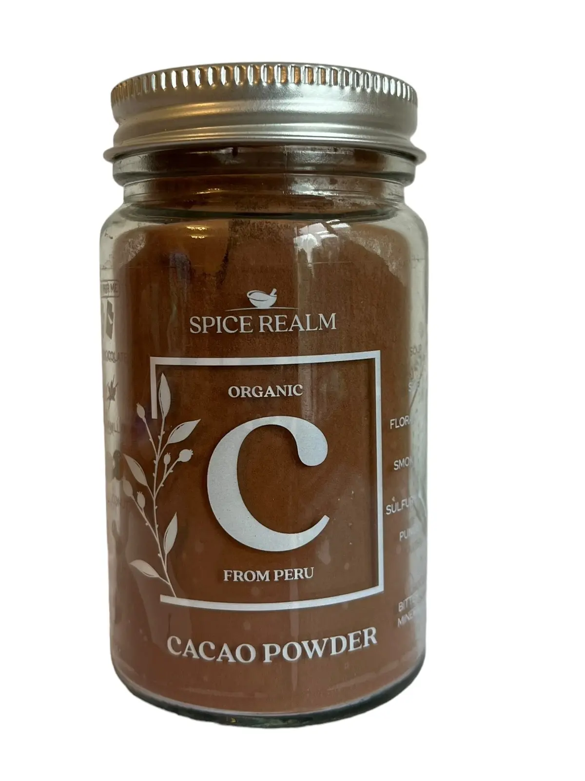 Organic Cacao Powder, Raw Cacao Superfood, Vegan Cacao for Smoothies, Gluten-Free, Non-GMO Cocoa Powder, Natural Chocolate Flavour Beverage Mixed