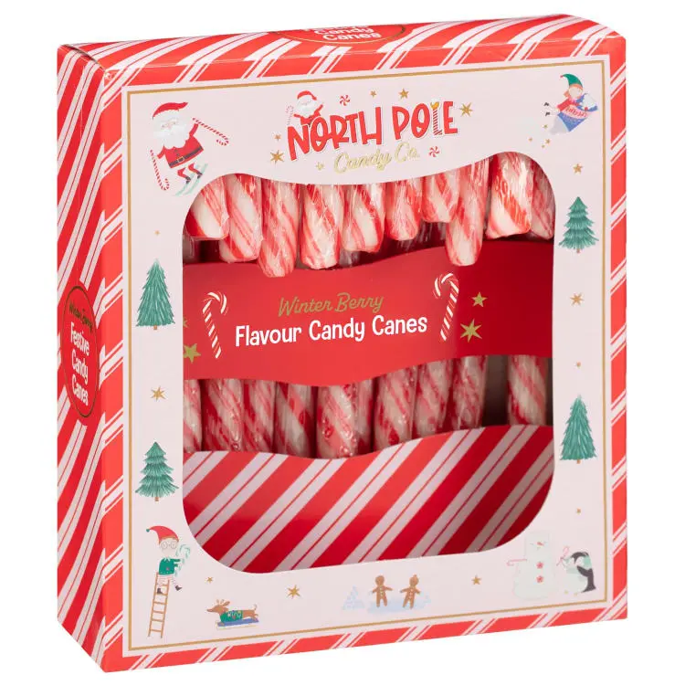 Christmas Treat Gift Set  Candy Canes Pick N Mix/Winter Berry/Peppermint 12pk Party Supplier Suitable for vegetarians 3