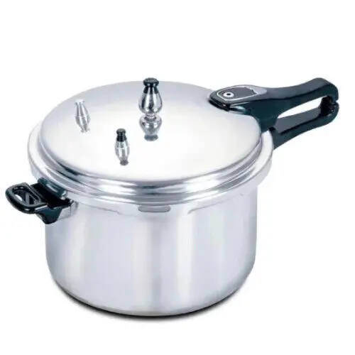 NEW AMA CASA 9L ALUMINIUM PRESSURE COOKER WITH LOCKING HANDLE & STEAM VENT
